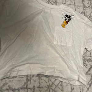 white disney crop top